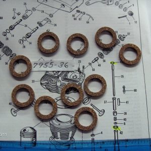 Harley Knucklehead,Panhead,Shovelhead Small Pushrod Cover Seal. P/N 17955-36