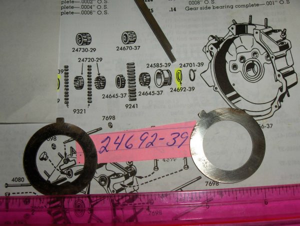 Harley 45 Flathead Right Side Case Race Washer,..1939-73 P/N 24692-39