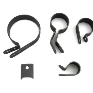 Harley Knuckle,Panhead.Parkerized Exhaust Clamp Kit For Single Exhaust 1941-57