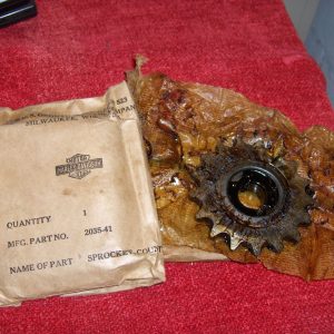Harley 45 Flathead Transmission Sprocket..17 Tooth "NOS" WL,WLA,WLC,G,GE  P/N 35204-41 or Old #2035-41