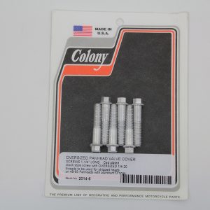 Harley Oversize Panhead Vale Cover Screws. 1 1/4" Long. Cad Plated 1948-65