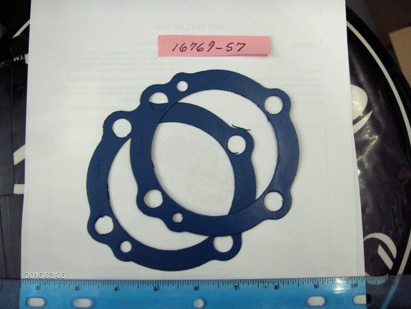 Harley Ironhead Sportster Blue Teflon Head Gaskets 1957-71. P/N 16769-57