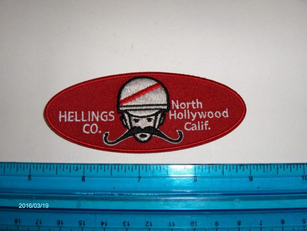 Harley,Indian,Customs, Vintage Style "Hellings Company" Motorcycle Jacket Patch
