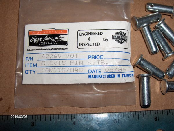 Harley Sportster,Shovelhead,Clevis Pin Kit: Part # 42269-70T
