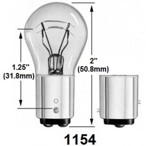 Harley Knuckle,Pan,Flathead 6 Volt Tail Lamp Bulb. *1154 Style*