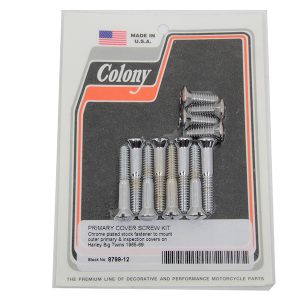 Harley Shovelhead Primary Cover Screw Kit.."Chrome"1965-69