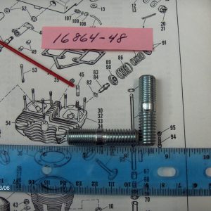 Harley Panhead Shovelhead Top Motor Mount Studs...1948-84. P/N 16864-48