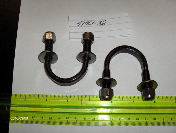 Harley 45 Flathead Solo & Servi-car Front Crash Bar U-Bolts 1932-73. P/N 49061-32