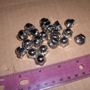 Harley,Chopper,Bobber,Ratrods,etc., 10 Nickel Plated Acorn Nuts 5/16" x 18" UNC