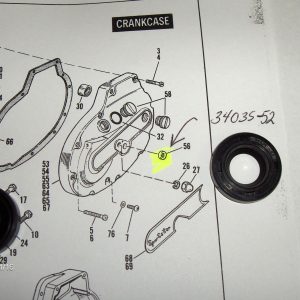 Harley Sportster Shifter Shaft Oil Seal.. 1952-84  P/N 34035-52