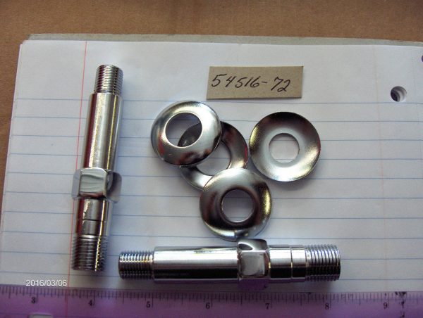 Harley Sportster Chrome Lower Rear Shock Stud Kit 1956-74. P/N 54515-72