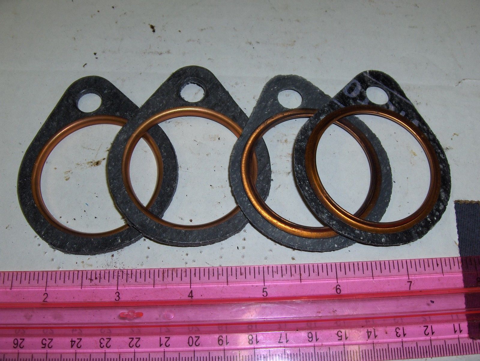 Harley Davidson Shovelhead Exhaust Gaskets with Fire Rings 1966-84   P/N 65834-68