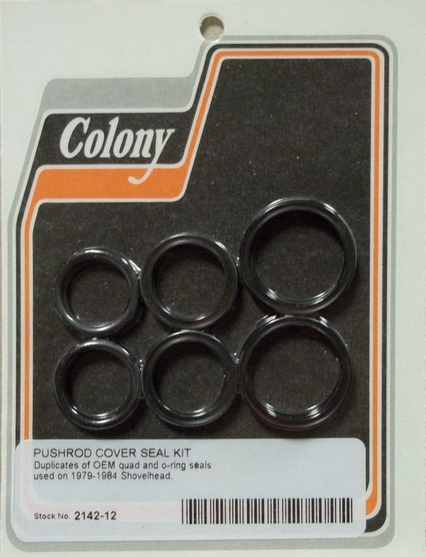 Harley Shovelhead Pushrod Cover Seal Kit. 1979-84