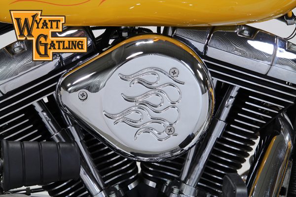 Harley EVO,Twin Cam Chrome Wyatt Gatling Air Cleaner Assembly 1993-07