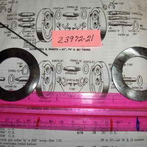 Harley 45 Flathead Solo and Servi-car Flywheel Washers *STD* 1929-73 P/N 23972-21