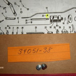 Harley 45 Flathead,Solo's & Servi-cars Tranny Shifter Cam Shaft Lock Screw. 1938-73. P/N 34051-38