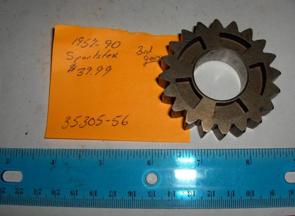 Harley  Sportster Transmission 3rd Gear  1957-90. P/N 35305-56