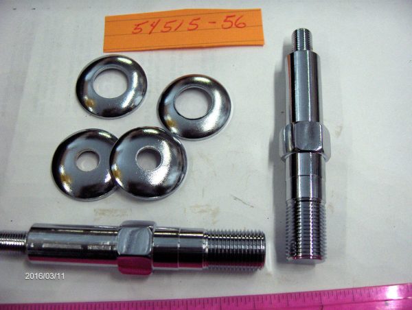Harley Sportster Chrome Upper Rear Shock Stud Kit 1956-74. P/N 54515-56