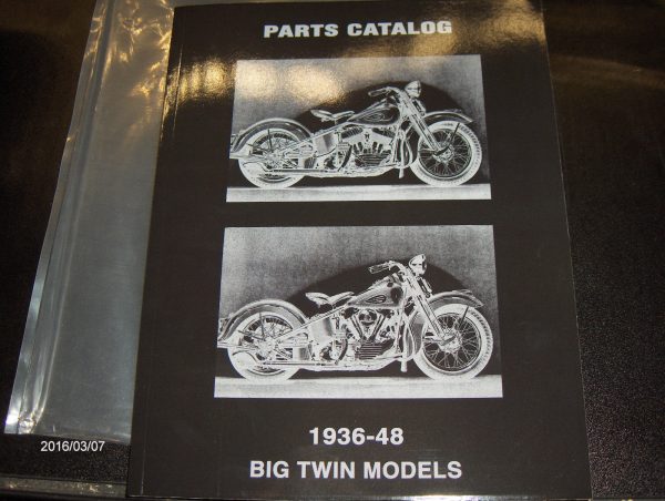 Harley Davidson Knucklehead,Big Twin Flathead Spare Parts Book 1936-48