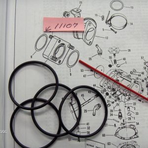 Harley Davidson Shovelhead,Manifold Block O-Rings Part # 11107