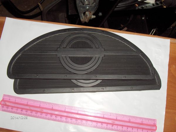 **ON SALE** Vintage Harley,Knucklehead,Flathead,Panhead Footboard Rubber Inserts "Half Moon" P/N 50613-40