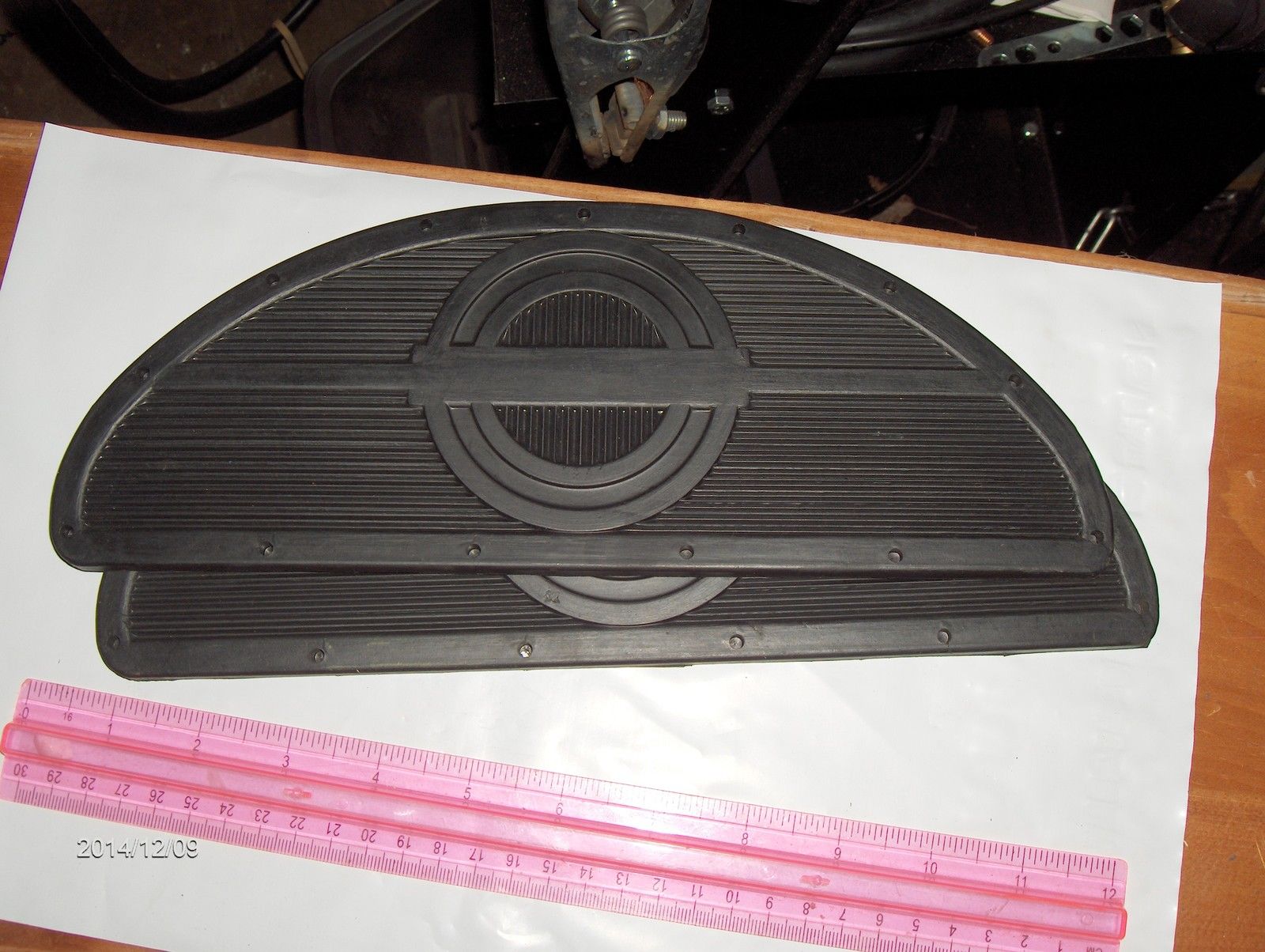 **ON SALE** Vintage Harley,Knucklehead,Flathead,Panhead Footboard Rubber Inserts "Half Moon" P/N 50613-40