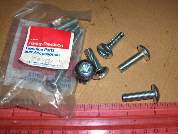 Harley Davidson Shovelhead,Sportster Genuiene Screws "TEN" P/N 2502