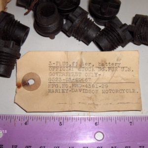 HarleyKnucklehead,Panhead,Flatheads Battery Filler Caps.."NOS". 1929-64