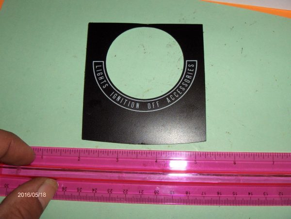 HARLEY FL SHOVELHEAD,EVO, INSTRUMENT PANEL DASH COVER DECAL. 1968-90. P/N 71300-68