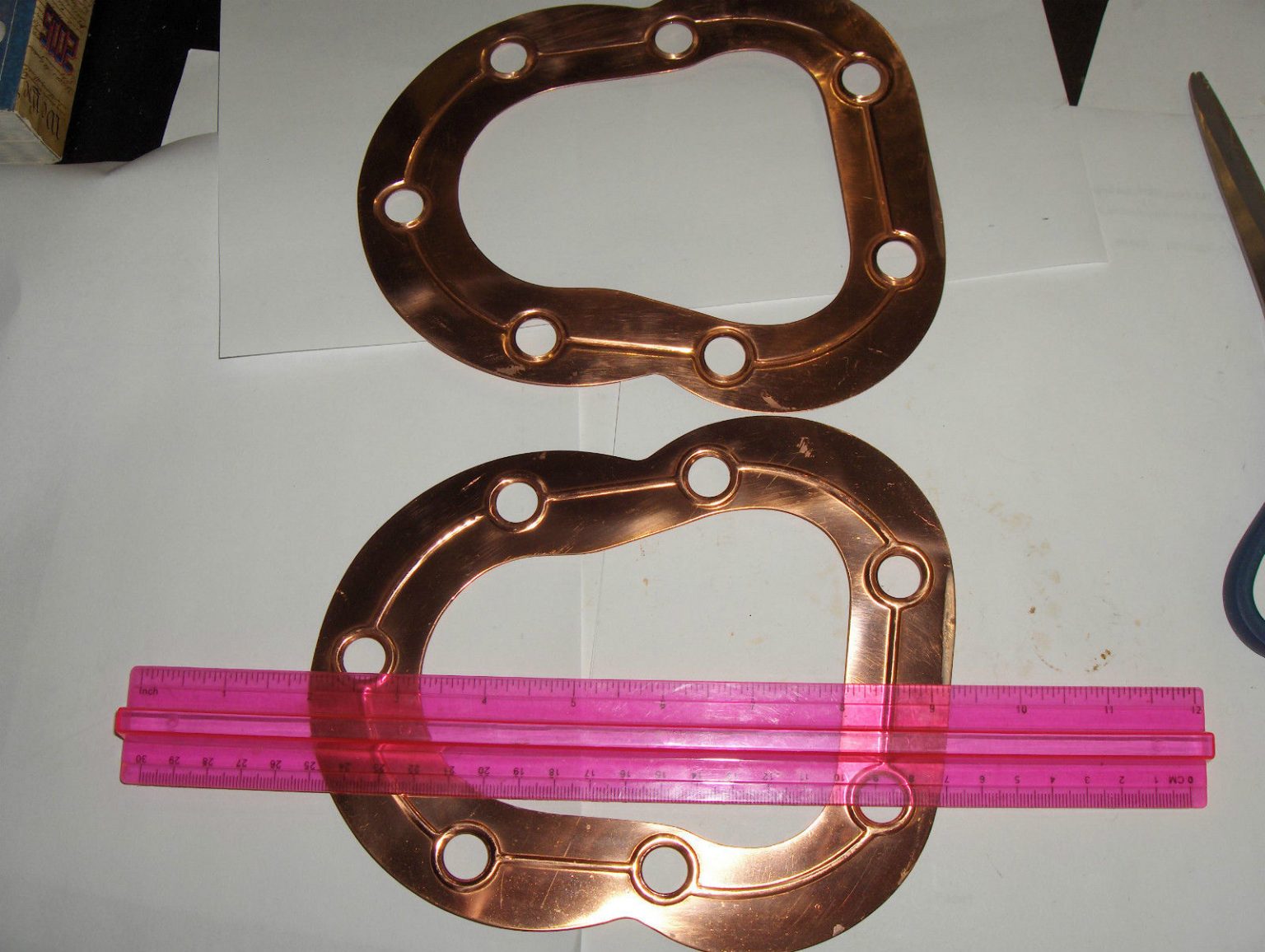 VINTAGE INDIANMOTORCYCLE SPORT SCOUT COPPER HEAD GASKETS.... 193540