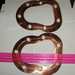 VINTAGE INDIAN-MOTORCYCLE  SPORT SCOUT  COPPER HEAD GASKETS.... 1935-40 .
